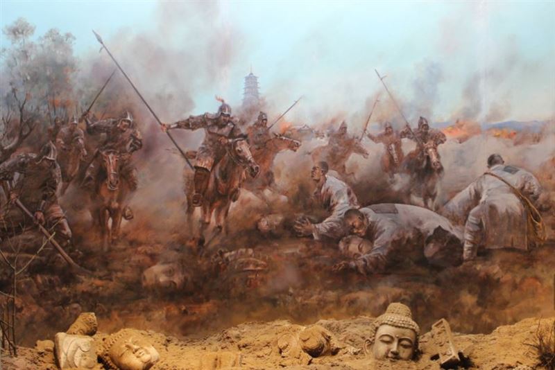 唐武宗李炎在845年下令「会昌灭佛」，全国废佛寺4600馀所。（图／翻摄自百度百科）