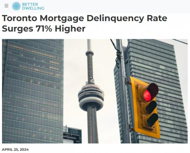 加拿大楼市狂掀“违约潮” 房贷拖欠率暴增71%