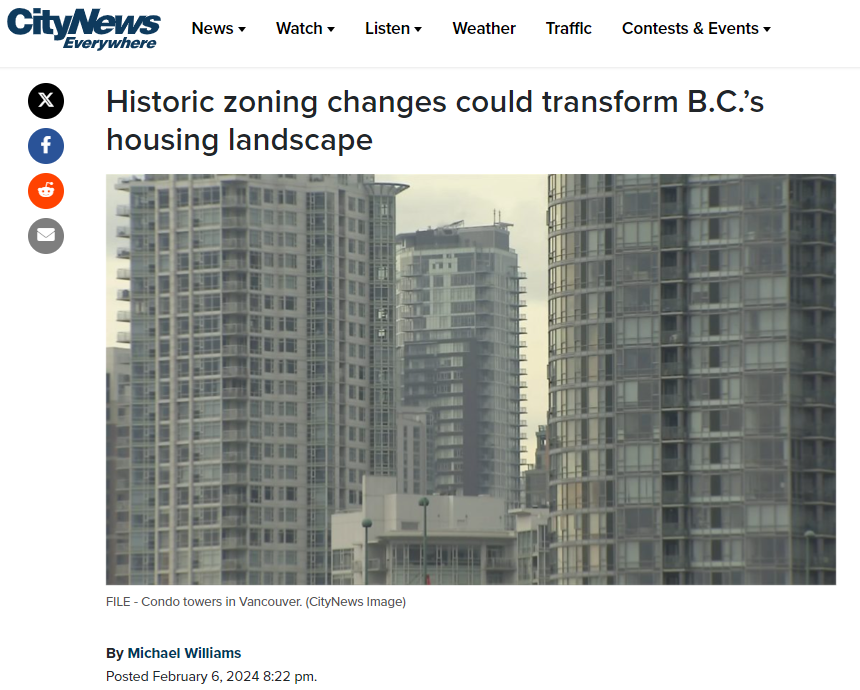 BC住房分区政策迎历史性变化 独立屋价格或狂飙