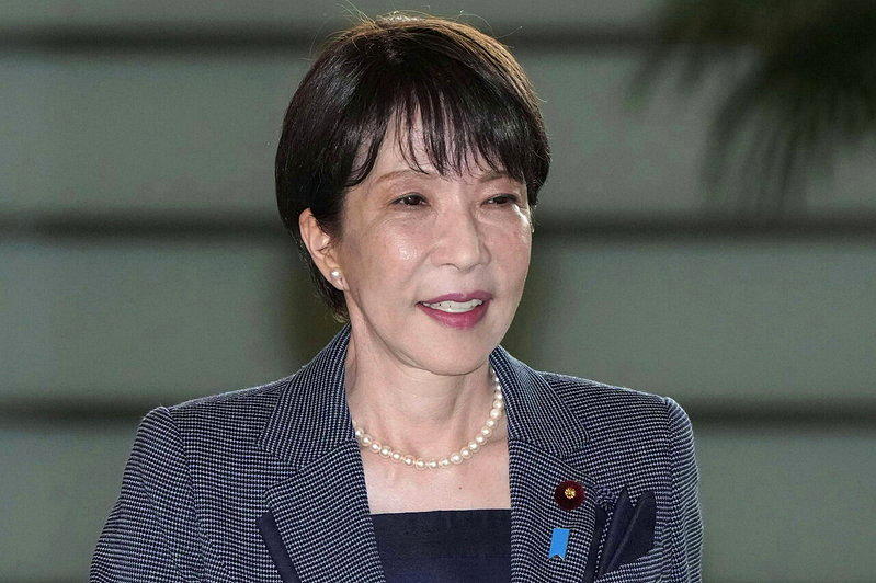 日相高市早苗。(美联社)