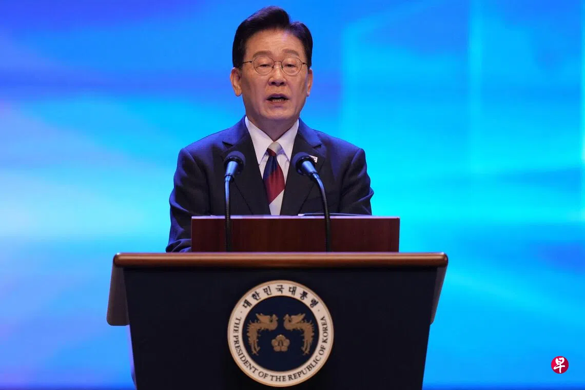 韩国总统李在明星期天（8月30日）提名六名部长。 （法新社档案照片）