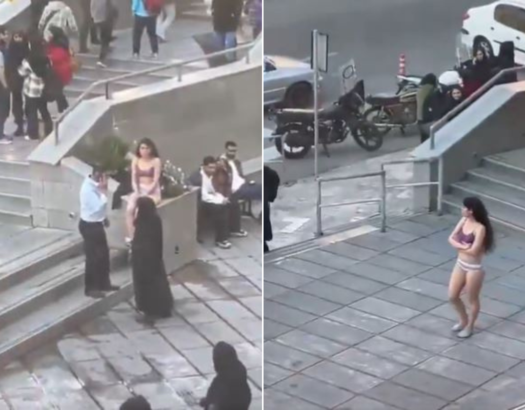伊朗妇女在德黑兰校园脱衣服后被拘留