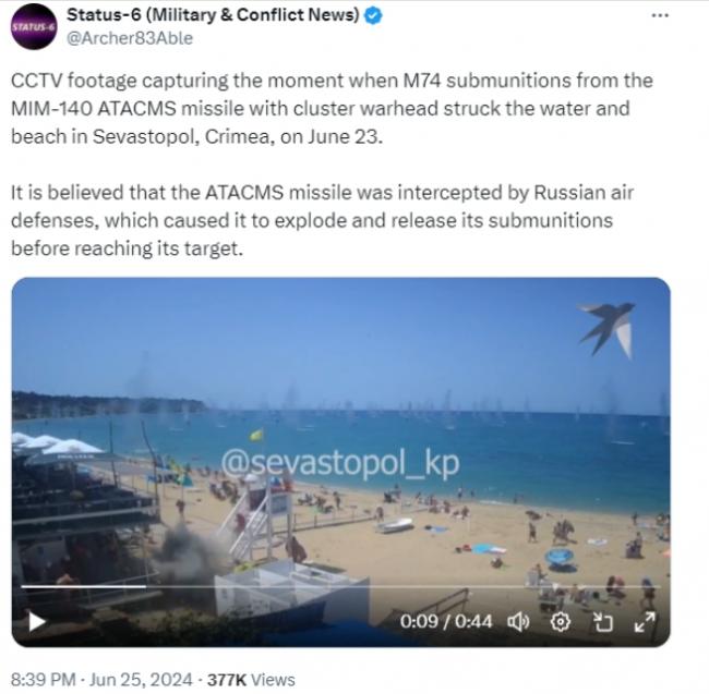 乌军导弹突袭  俄罗斯人四处逃窜视频曝光