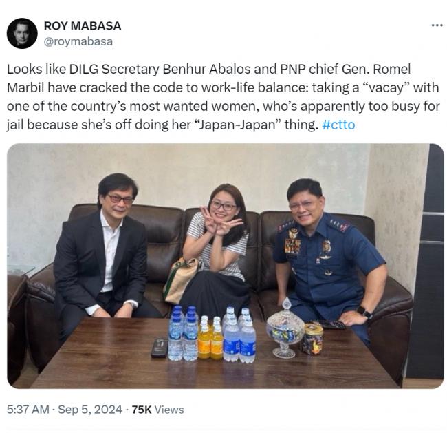 菲国高官押送华裔前市长 灿笑比YA照舆论哗然