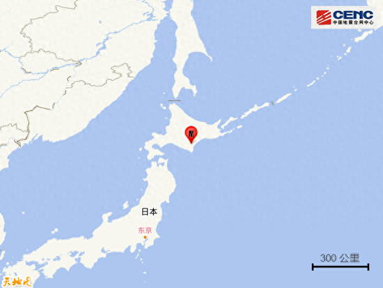 日本北海道发生6.1级地震，震源深度80公里