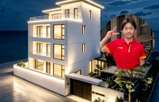 全红婵双喜临门！正式上任新岗位！新家完工，洋房好不气派