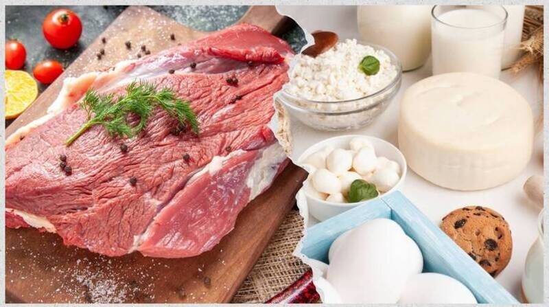 研究发现，减少肉类、乳制品等动物性食品数周后，人体部分代谢相关蛋白质就可能出现变化，且基因差异可能影响不同人的反应；示意图。 （图取自freepik，本报合成）