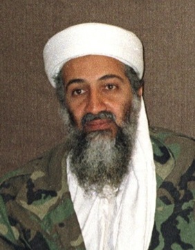 Osama bin Laden sits with his adviser Dr. Ayman al-Zawahiri during an interview with Pakistani journalist Hamid Mir. Hamid Mir took this picture during his third and last interview