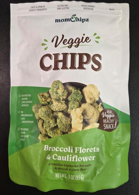 Momchipz Broccoli Florets & Cauliflower 蔬菜薯片产品图