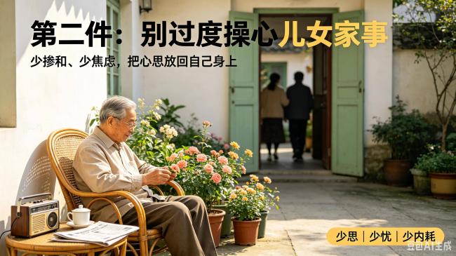 一过73岁 4件事千万别硬做 伤身折寿