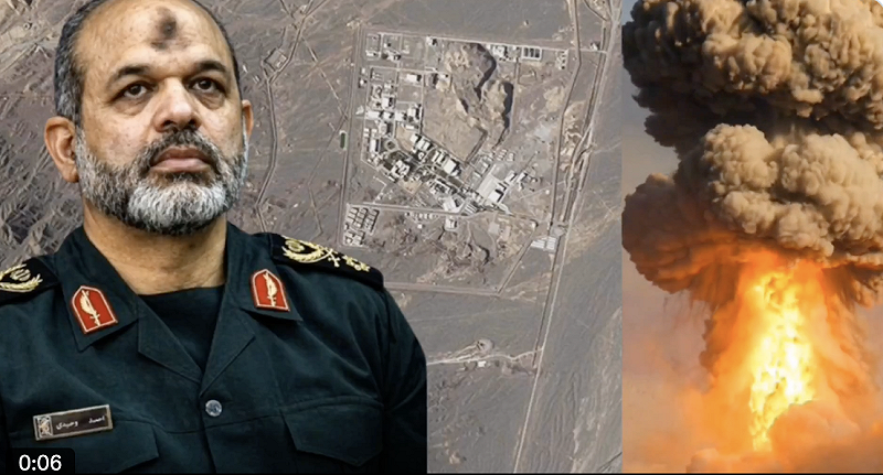  伊朗革命衛隊總司令瓦希迪（Ahmad Vahidi）呼籲應以最高優先順序推動核武發展，以確保伊朗國家安全。 圖：翻攝自 X Baba Banaras 