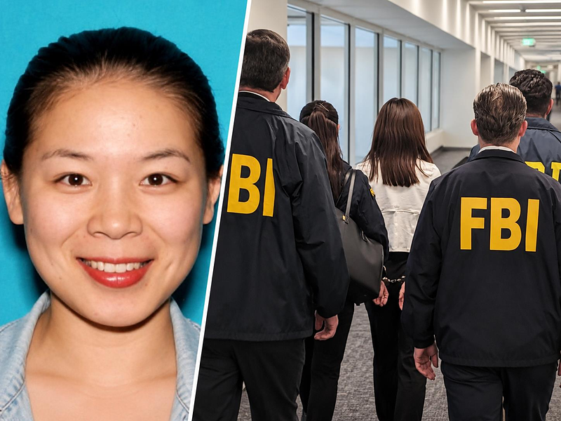 美籍華裔女房仲張婉瑩（左）涉嫌受中國政府指示，在美國監視賴清德總統長子賴廷與一家...