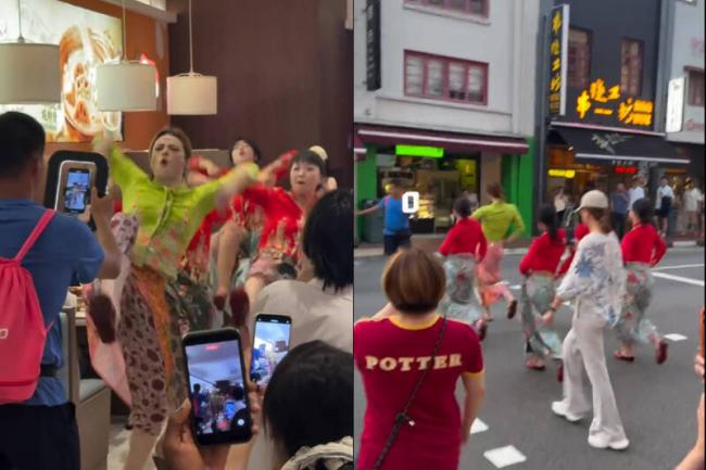 中国舞团“撩裙踢腿”大闹新加坡  引全网炮轰