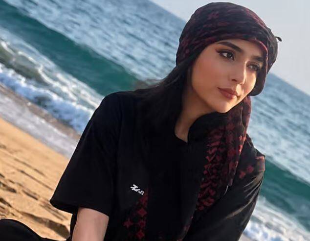 伊朗23岁女子娜芝梅因「侮辱先知」等罪名被判死刑。 （图撷取自x帐号@IranHrm）

