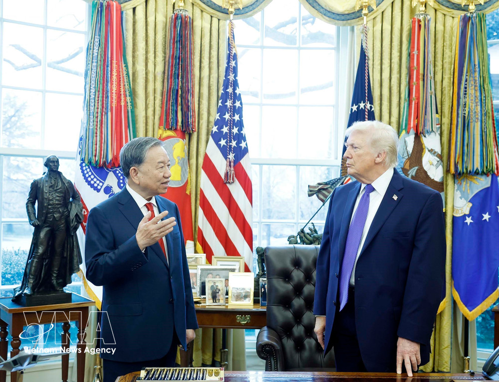 党中央总书记苏林会见美国总统唐纳德·特朗普| 华文西贡解放日报