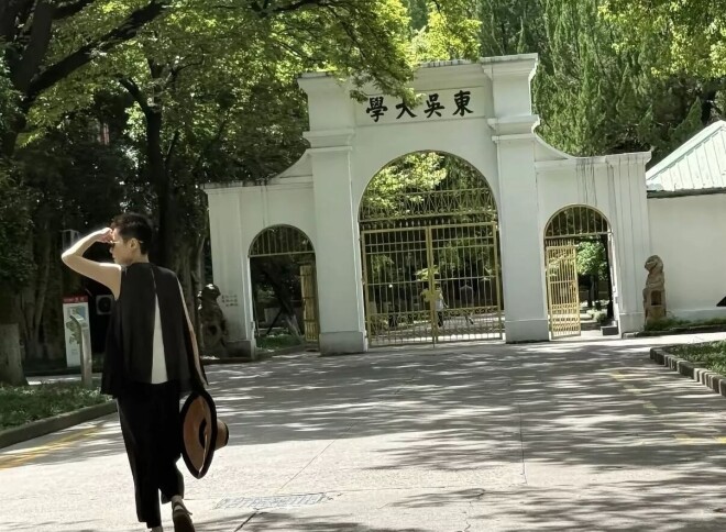 54岁袁立模样变了 一身黑衣像胡因梦（配图6）