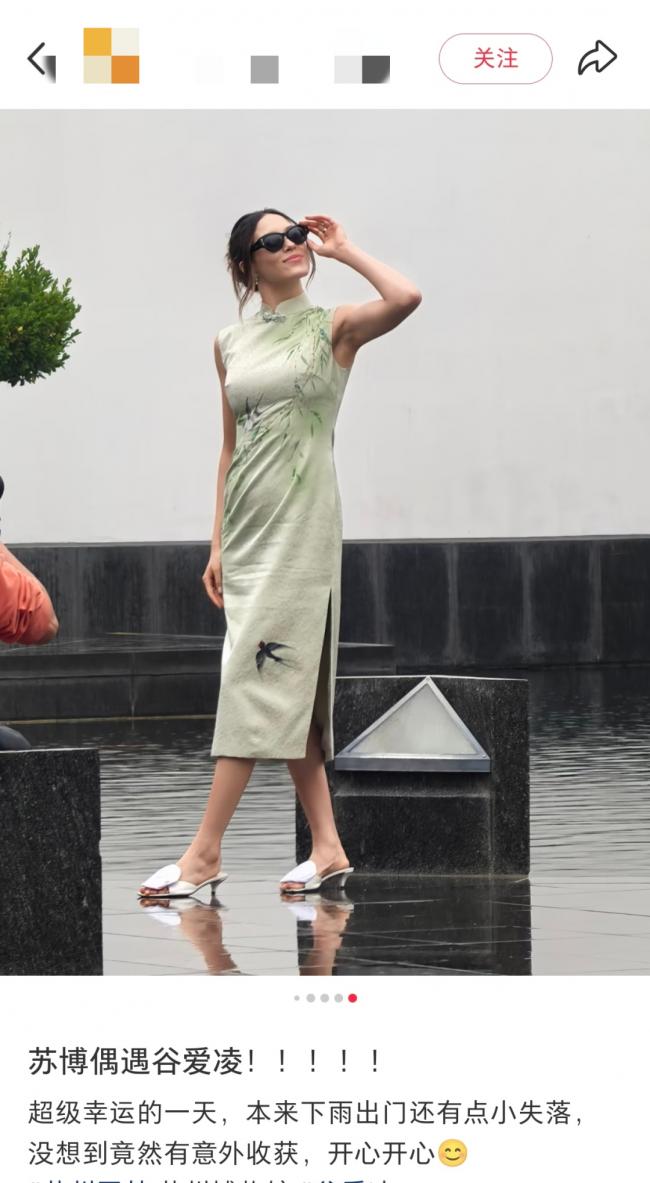 视频：谷爱凌见中国官员 两耳各戴一朵大牡丹