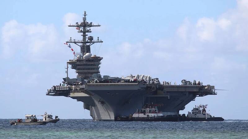 美軍航艦林肯號3月3日出發支援空襲伊朗的「史詩怒火行動」。（圖取自美國海軍）