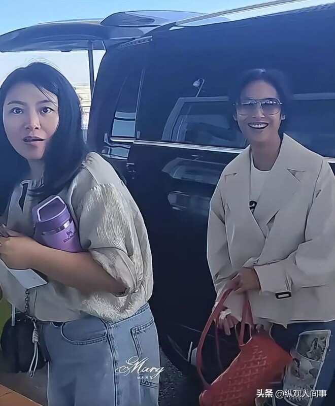北京机场偶遇朱茵 穿的很潮生图黑又矮（配图3）