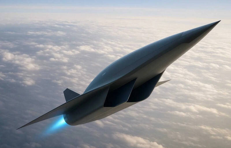 图为洛马公布的R-72「黑鸟之子」极音速无人机概念图。（图取自Lockheed Martin）