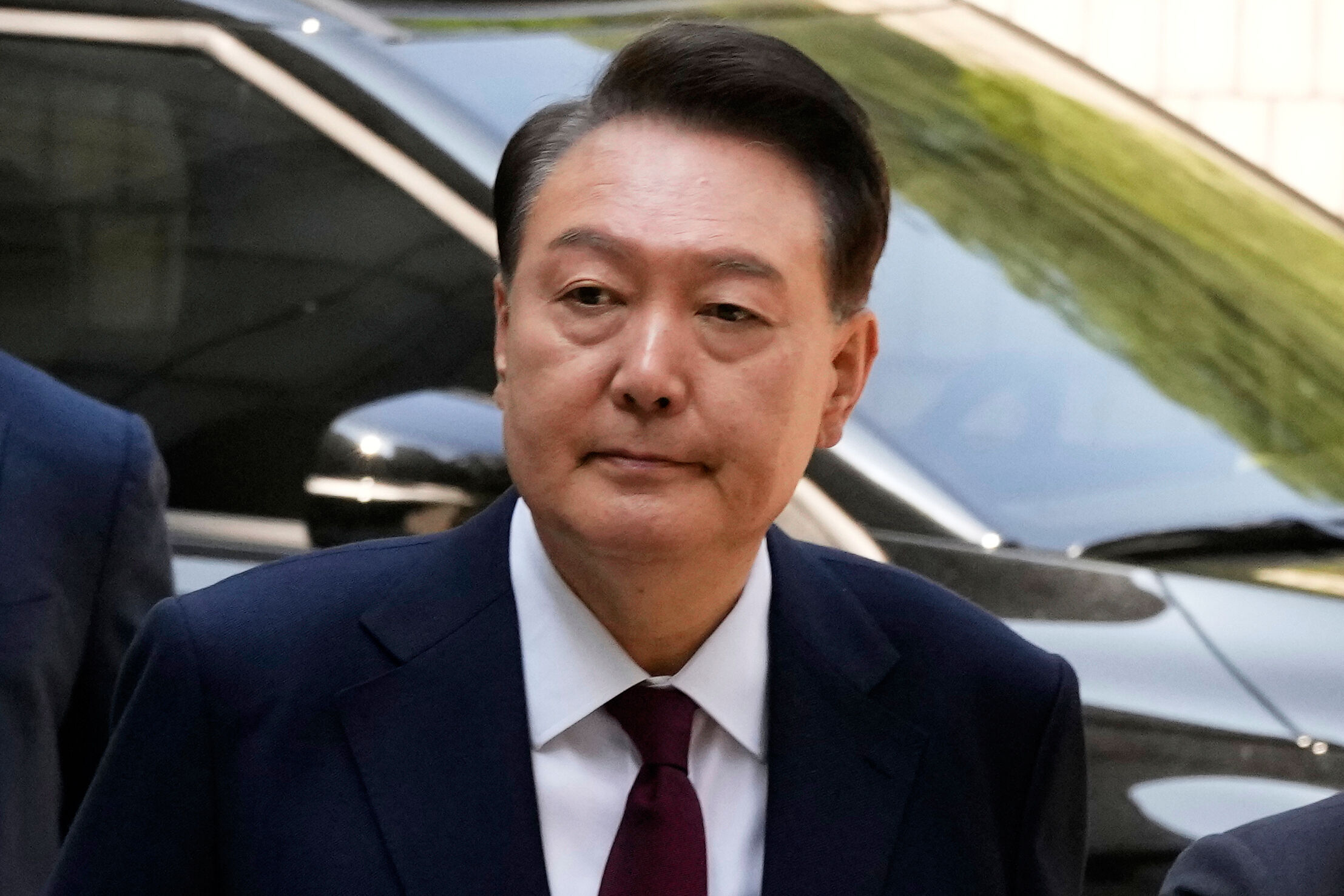 ▲▼南韩前总统尹锡悦抵达首尔中央地方法院，出席审判。（资料照／达志影像／美联社）