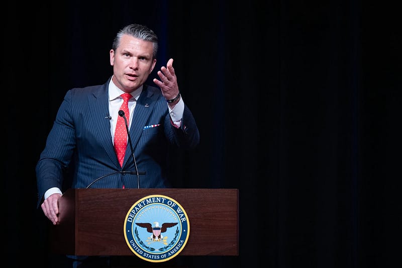 美国战争部长海格塞斯。 图：翻摄自U.S. Department of War FB
