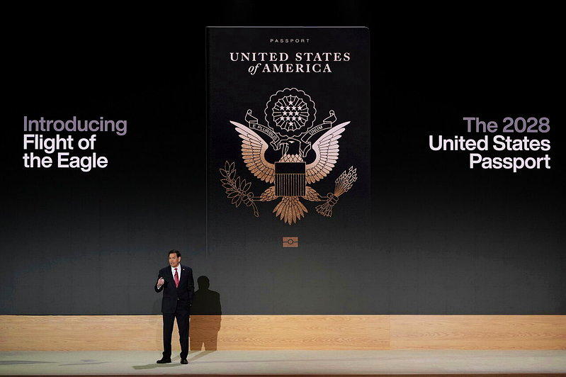 美国国务卿鲁比欧9月29日在华府安德鲁梅隆礼堂(Andrew W. Mellon...