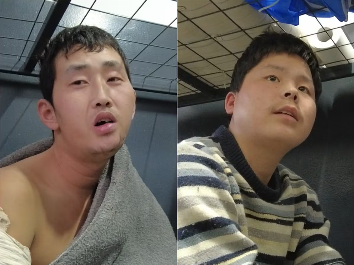 ▲▼韩媒前往乌克兰当地，专访2名遭到俘虏的北韩士兵。左为下颚曾经受伤包绷带的李某、右为白某。（图／翻摄自朝鲜日报）