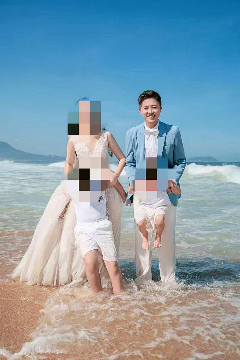 陳理一家四口。（讀者提供）