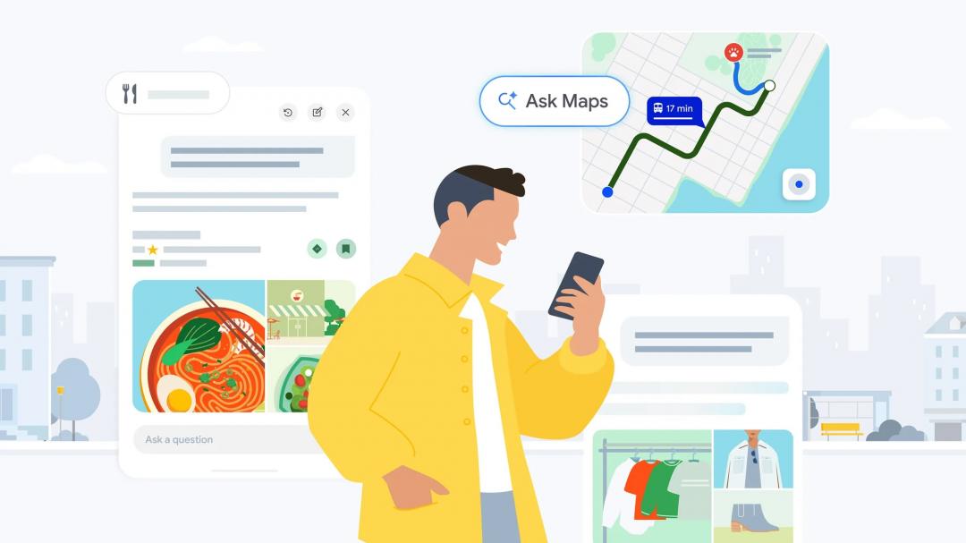 Google宣布Ask Maps再迎来大幅升级。 （图／Google）