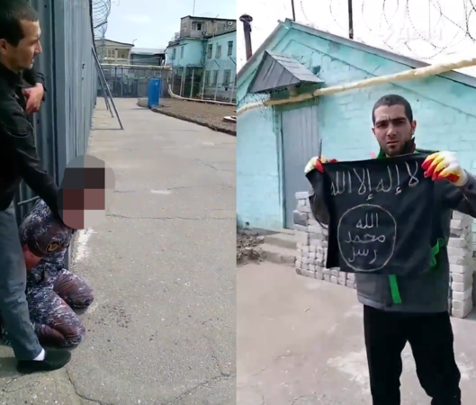 俄罗斯狱警遭割喉   躺在血泊中