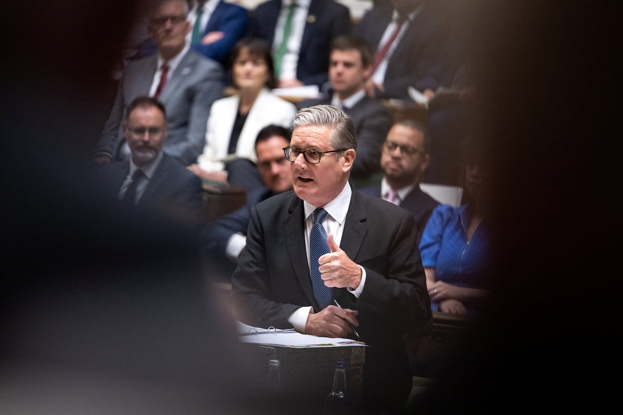 British Prime Minister Keir Starmer speaks during the Prime Minister's Questions at the House of Commons in London, Britain, June 3, 2026.