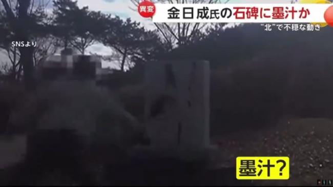 引发热议，金日成纪念碑遭泼墨