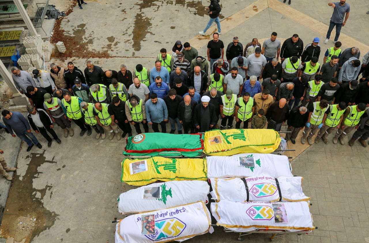 Lebanese bury victims of deadliest Israeli strike since ceasefire was announced