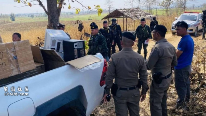 缅甸电诈集团转移阵地 托运器材赴柬埔寨泰警截货车(图)