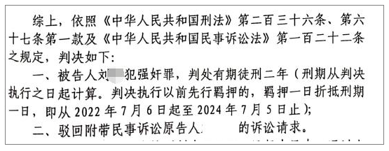 与介绍对象发生关系 判强奸获刑2年!男子出狱申请再审