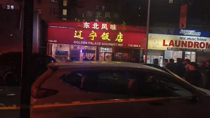 美国一东北饭店遭打劫 华人愤怒反击 劫匪哀嚎(视频)
