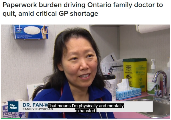 多伦多华裔家庭医生做不下去了 年入$6万请不起人(图)