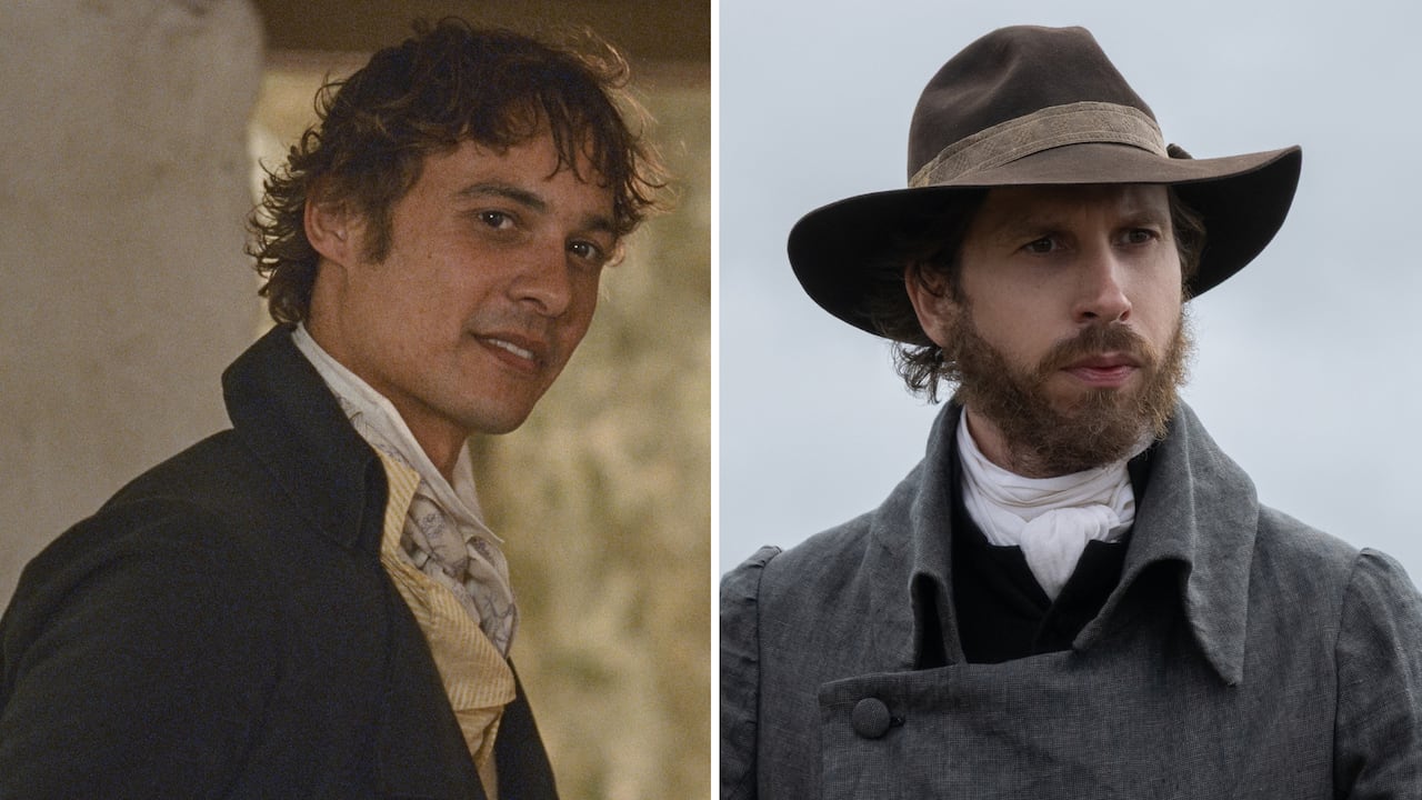 Composite of two men. Man on the right is wearing a hat.