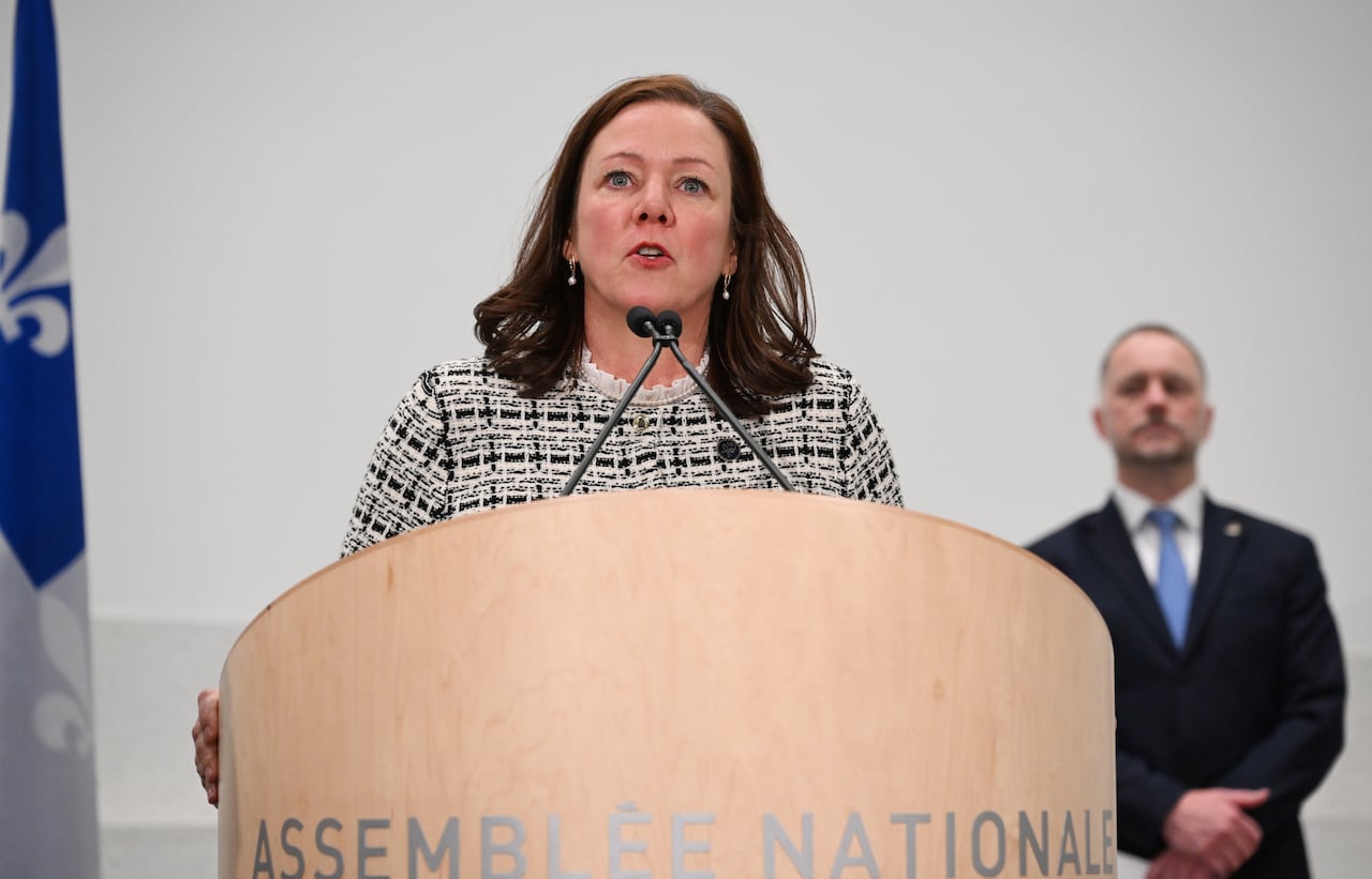 woman at podium