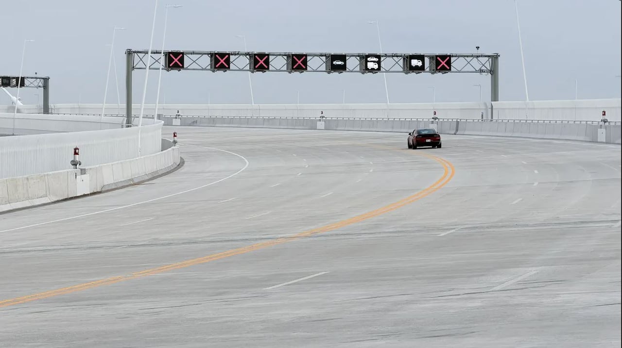Gordie Howe family members were the first to cross the Gordie Howe International Bridge Monday morning, July 27, 2026.