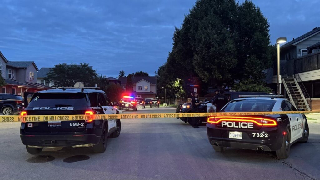 Officers were called to Candlewood Drive, in the east‑Hamilton neighbourhood, at around 2:30 a.m., where they located two males suffering from gunshot wounds. 