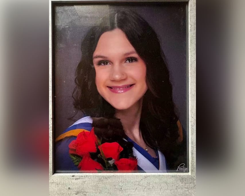 A graduation photo of the young woman who lost her life.