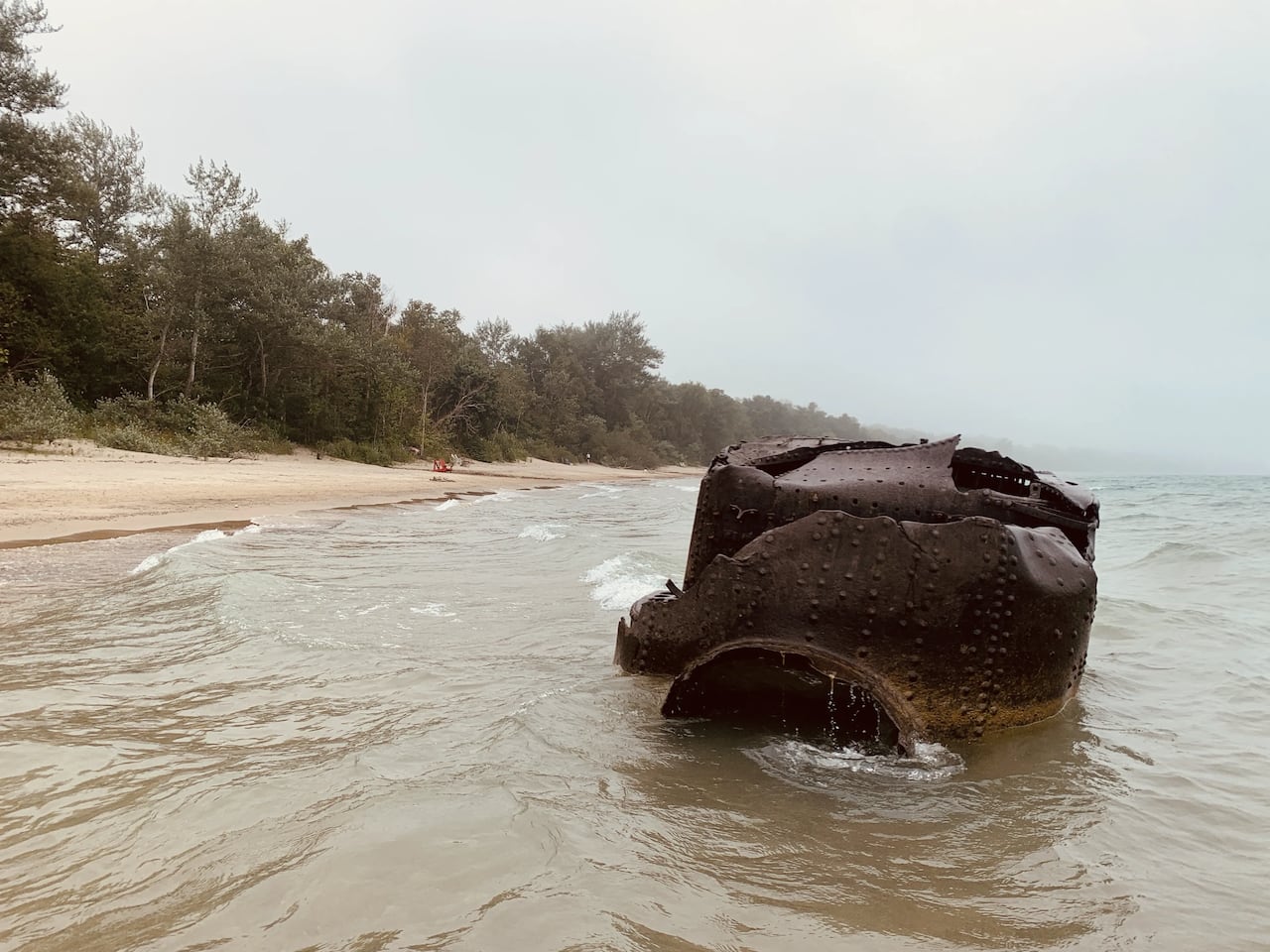 A boiler in the water
