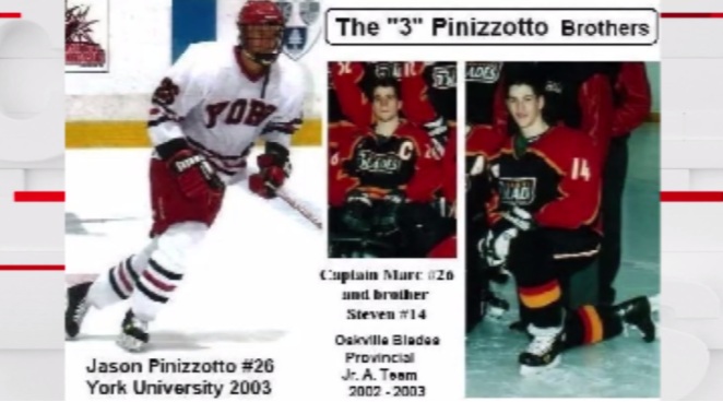 Marc Pinizzotto and his two brothers played hockey
