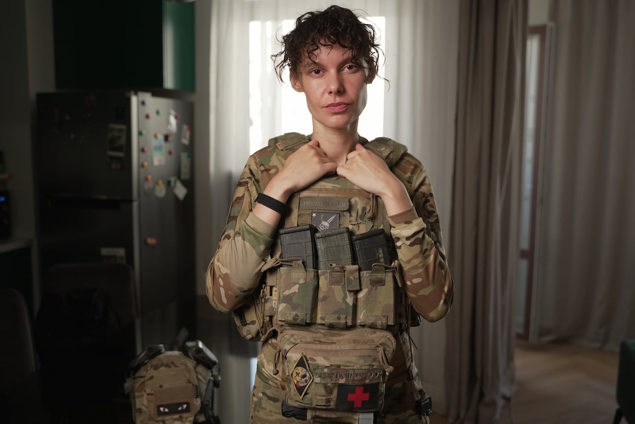 "Kudriava" said body armour should fit like second skin and if not it leaves vital areas like the chest and torso exposed which could be deadly.