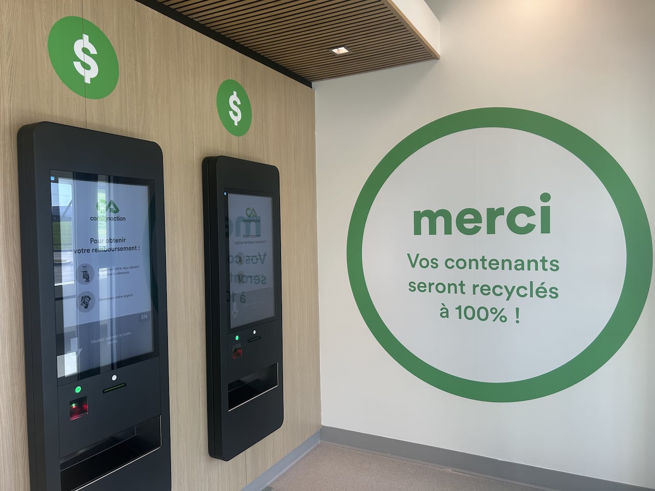 A bottle return drop-off point.