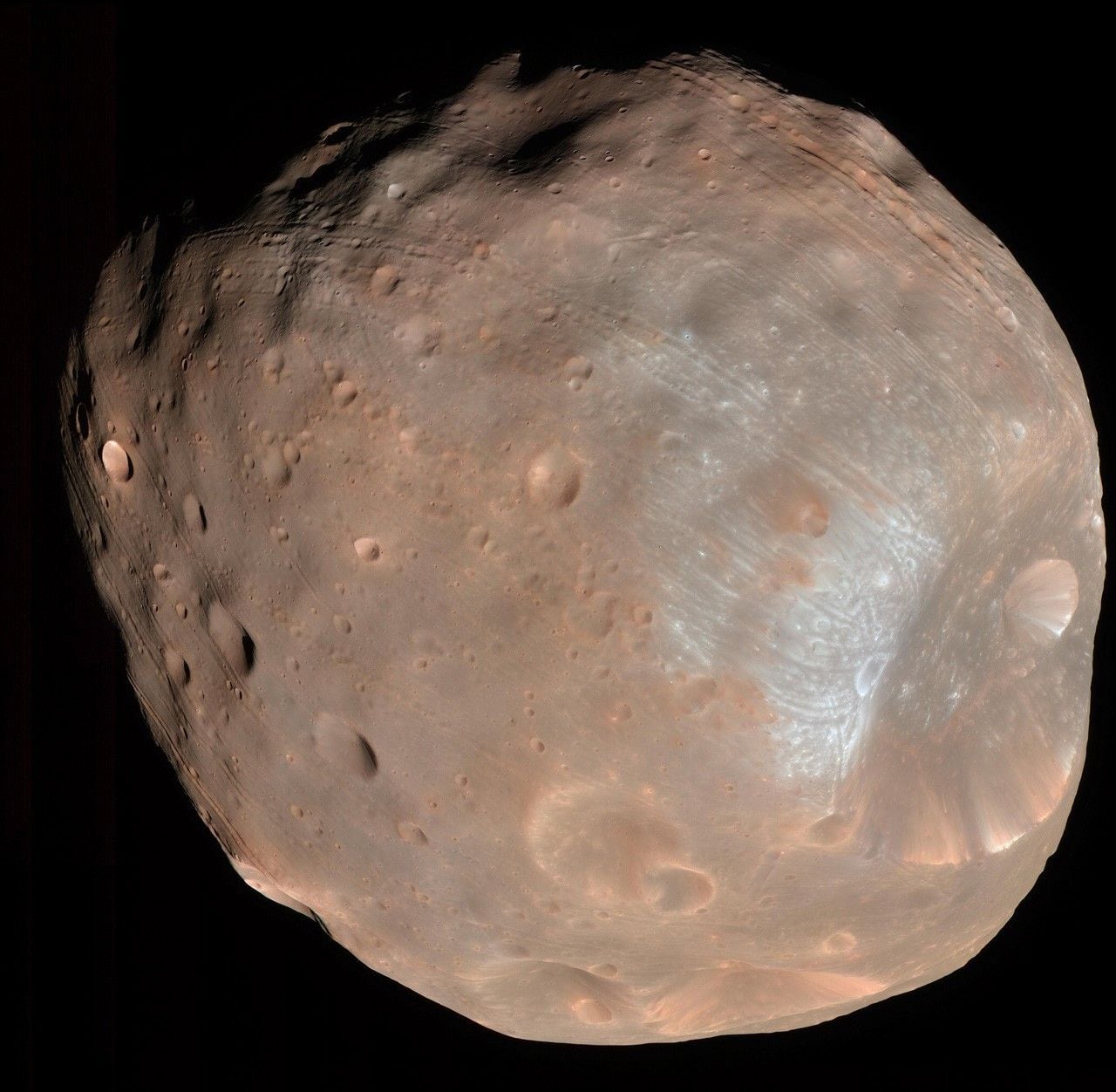 An asteroid-like rock with lots of craters