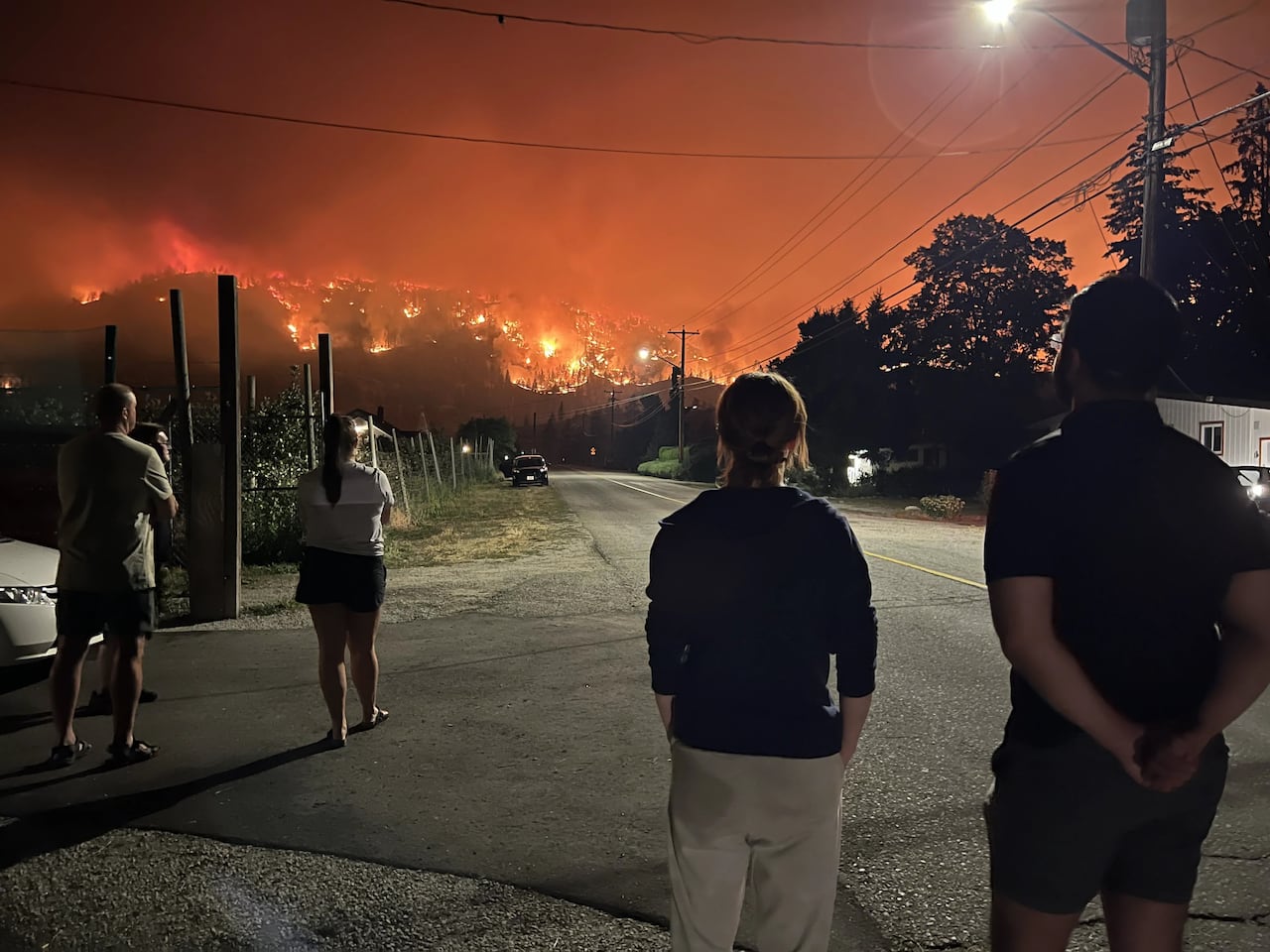 people watching fire