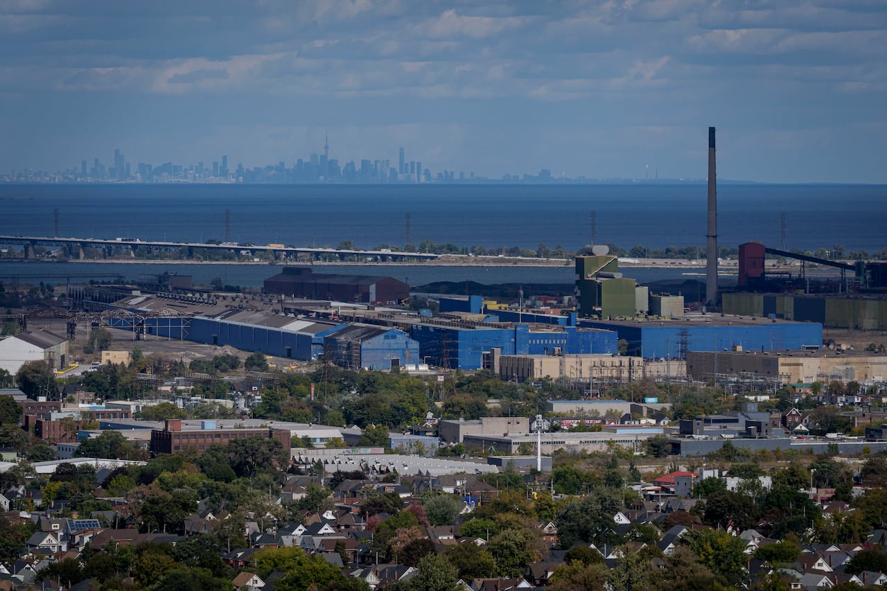 A landscape image of Hamilton's industrial sector.